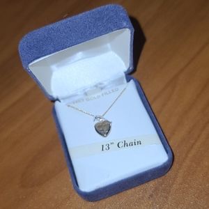 14KT Gold Filled baby locket.